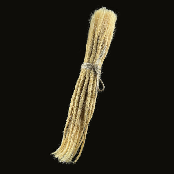 10 Dreadlock-Extensions, Farbe 9/F Dune. Echthaar/Handmade