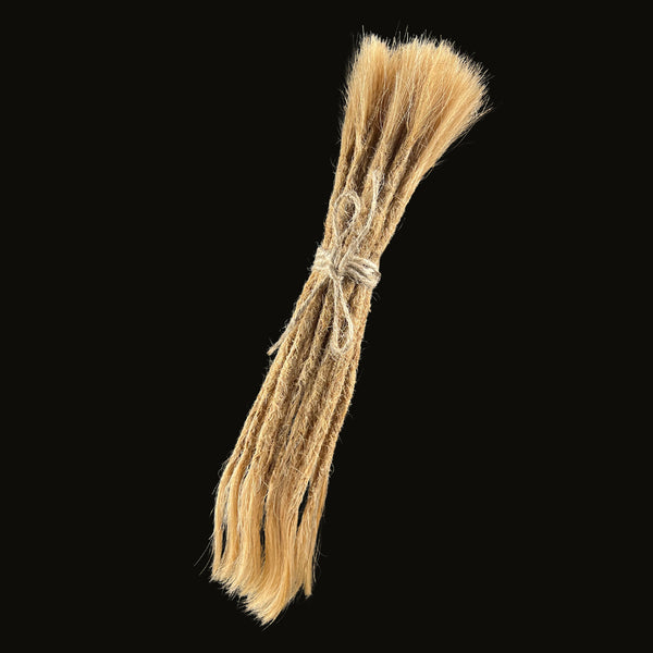 10 Dreadlock-Extensions, Farbe 9/C Tuscan sun. Echthaar/Handmade