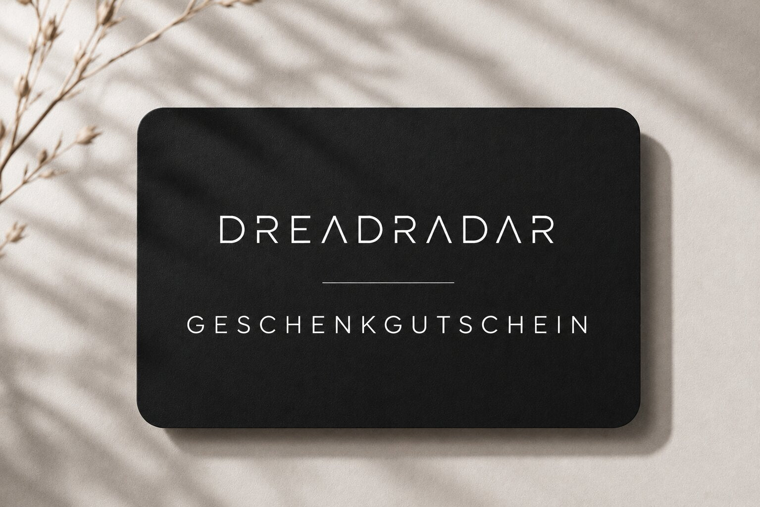 Dreadradar Geschenkgutschein für handgefertigte Echthaar Loc Extensions, loses Haar, Pflegeprodukte, Werkzeug und Accessoires.