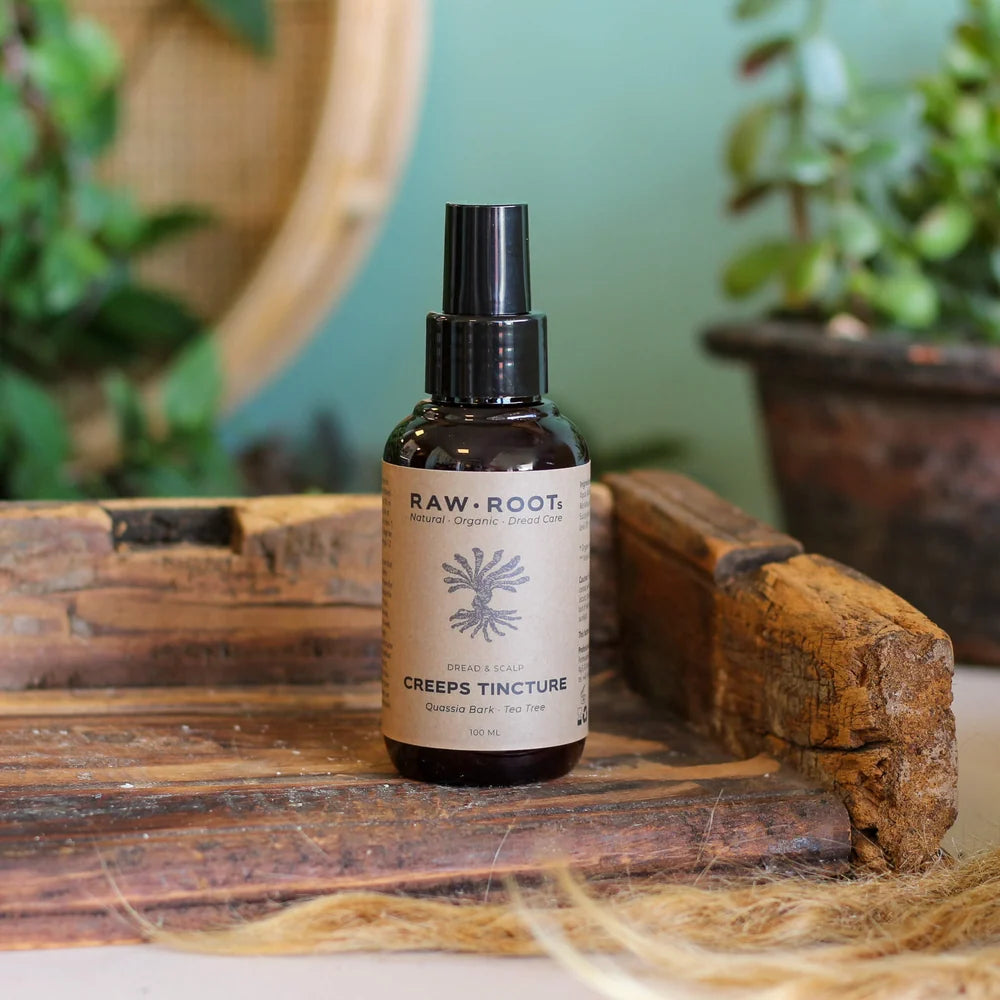 Raw Roots Creeps Tincture for lice on locs, 100 ml