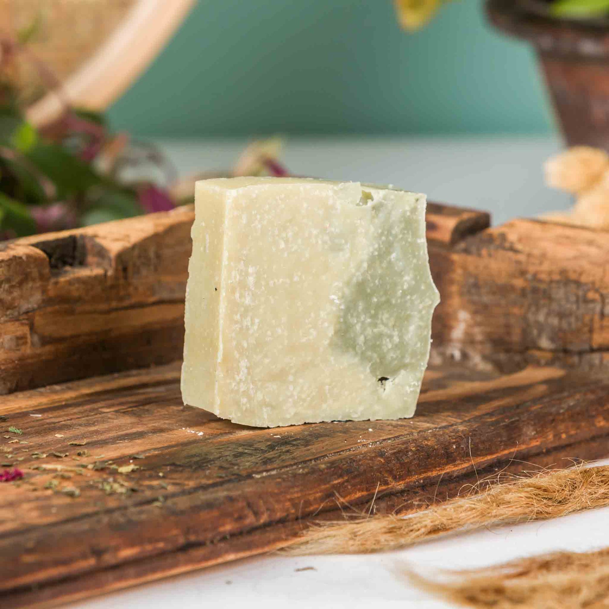 RAW ROOTs Greenie Genie Soap Bar for cleansing dreadlocks, locs and scalp.