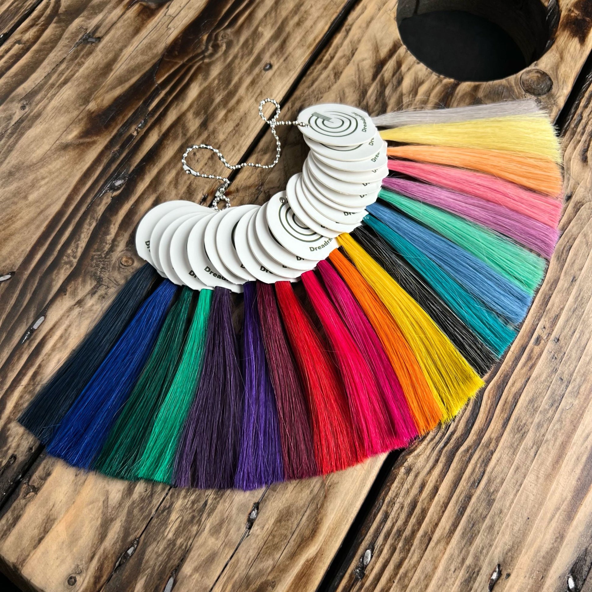 Straight Hair color ring with all creative human hair shades