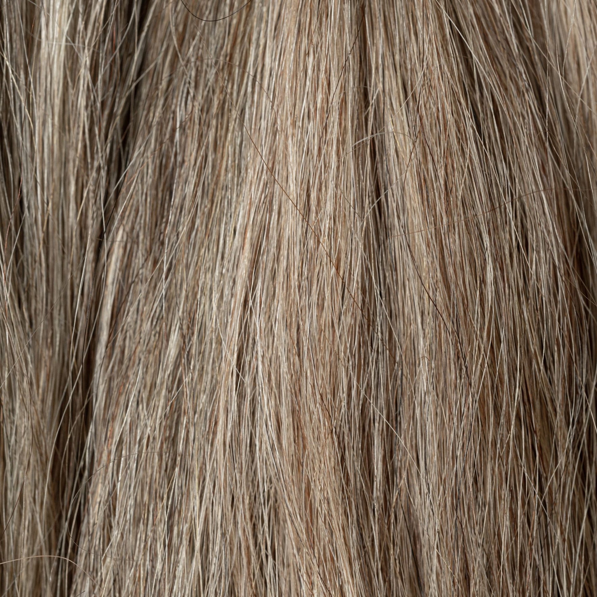Close-up of Beach House loose human hair texture for Straight Loc Extensions