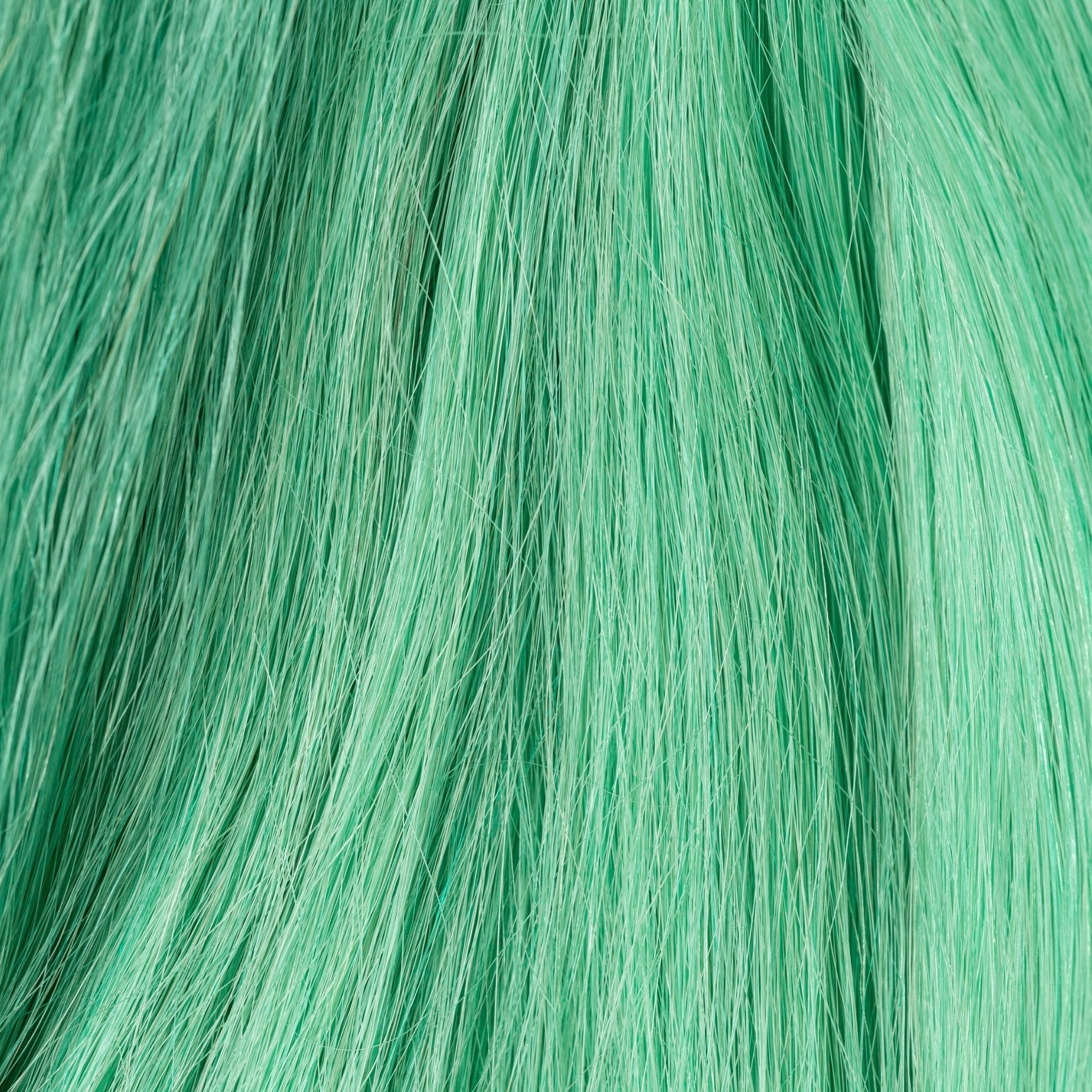 Close-up of Purple Cloud loose human hair texture for Straight Loc Extensions