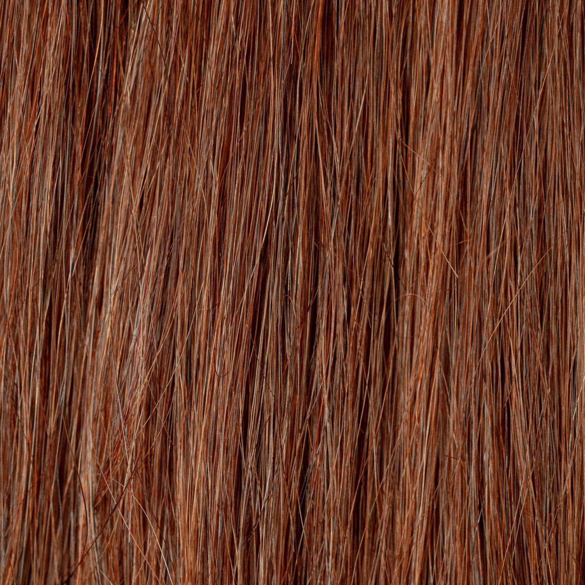 Close-up of Grand Canyon loose human hair texture for Straight Loc Extensions