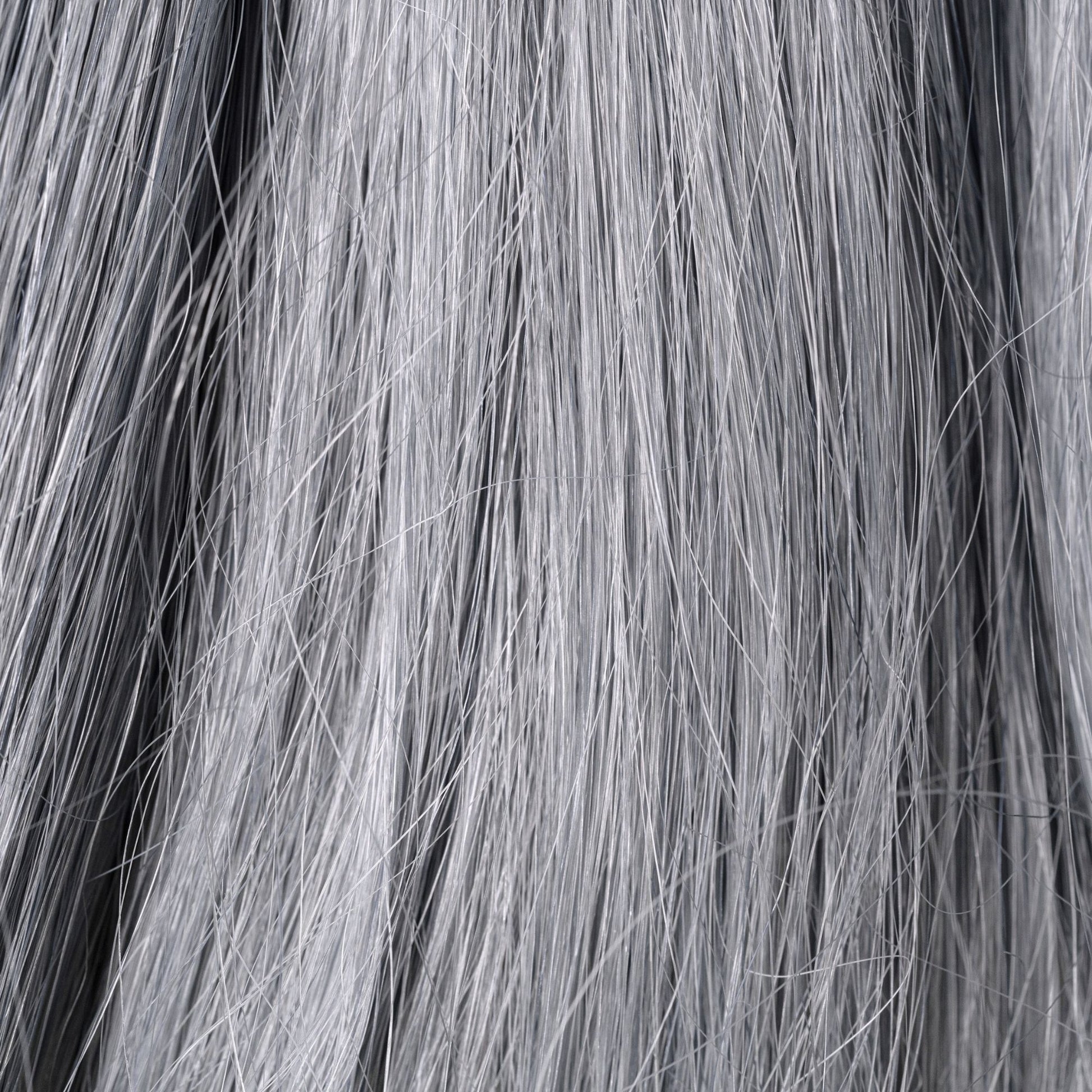 Close-up of Halo loose human hair texture for Straight Loc Extensions