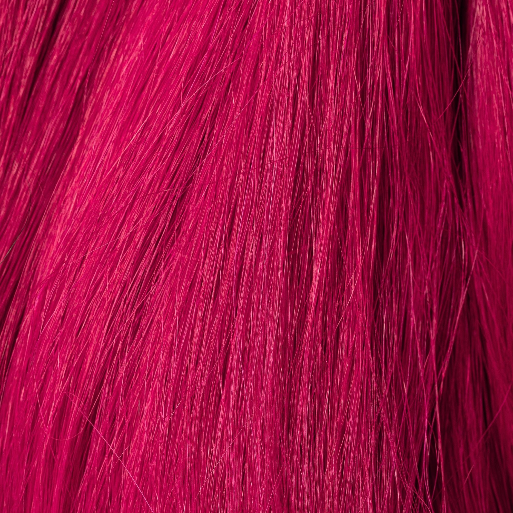Close-up of Indian Pink loose human hair texture for Straight Loc Extensions