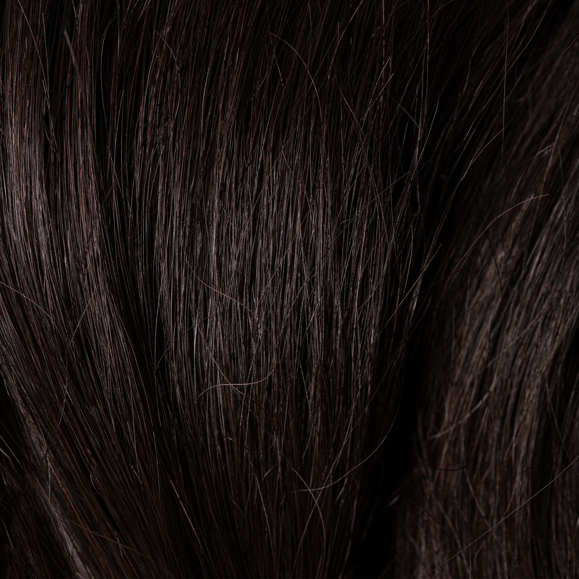 Close-up of Morion loose human hair texture for Straight Loc Extensions
