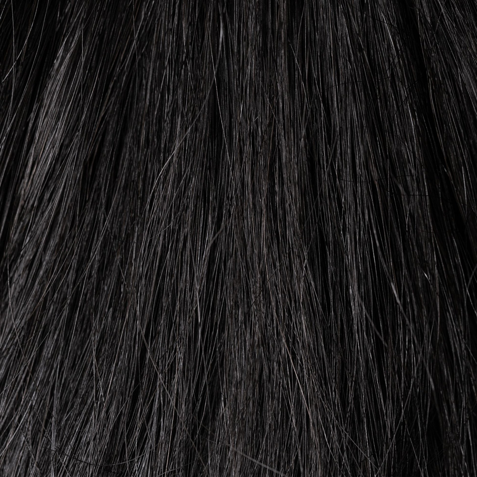 Close-up of Mystery Of The Ancient Ruins loose human hair texture for Straight Loc Extensions